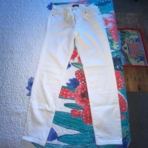 White jeans Banana Republic